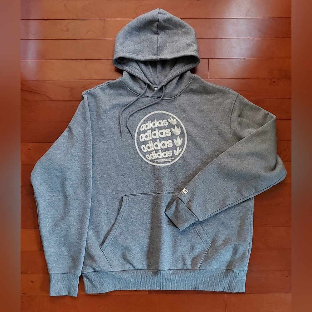 Adidas Heather Gray Men's Hoodie Size XL